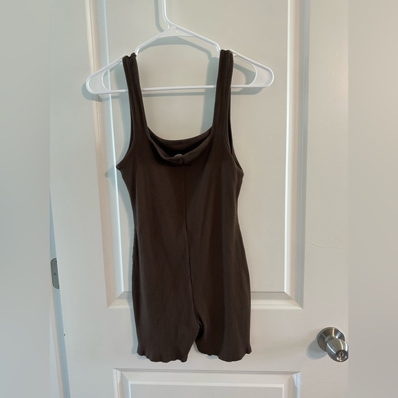 Pink Blush Maternity Ribbed One piece - Picture 2 of 2